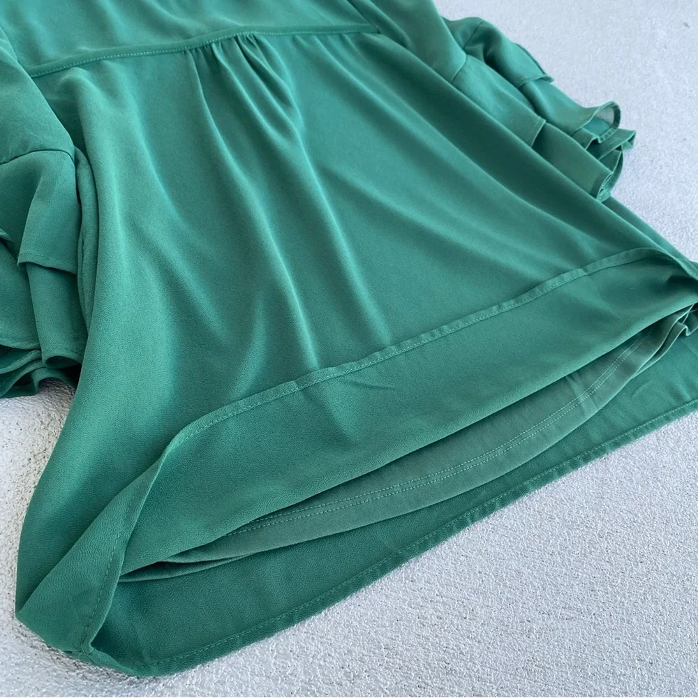 Monteau Los Angeles Women’s Green Blouse Size M - Picture 7 of 7